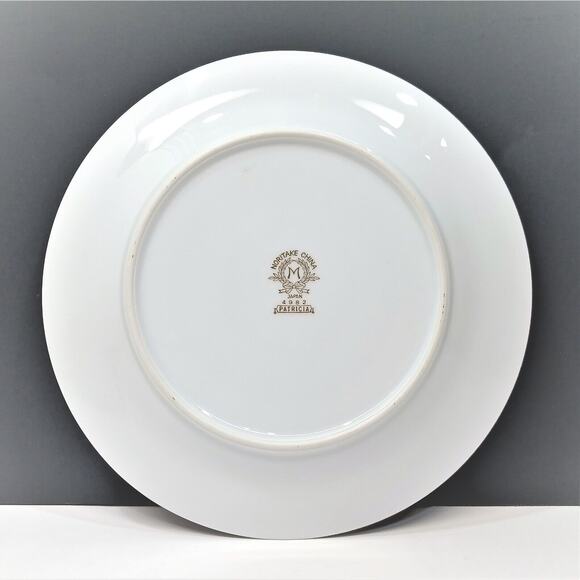 Set/6 Noritake Patricia 6-1/4" Bread Plates 1948-1952 White w/ Gold Trim 4982 - Picture 4 of 5